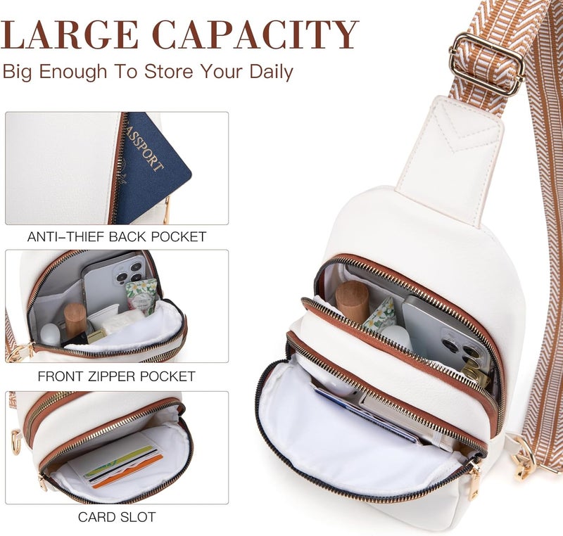 Viverte Crossbody Bags for Women Initial Sling Bag Cross Body Fanny Packs Personalized Gifts for Mom Women Wife - Image 5